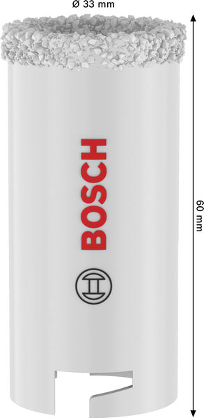BOSCH Brick and Soft Tile Lochsäge mit Aufsteckhalter, 33 x 60 mm