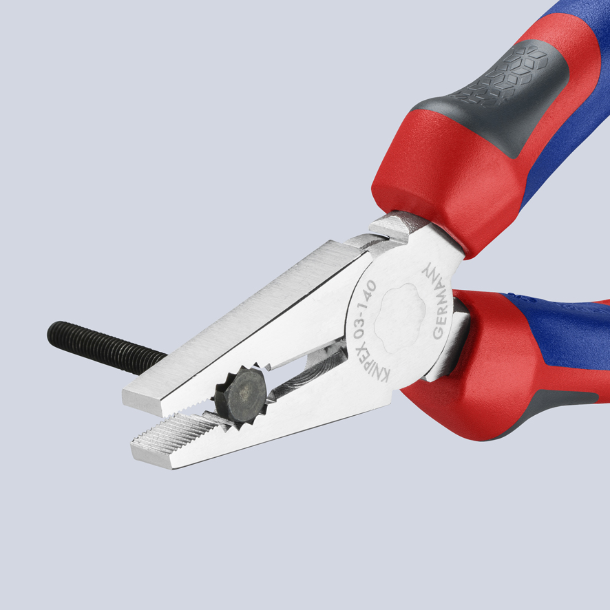 KNIPEX KNIPEX 03 05 140 Kombizange 140 mm verchromt mit Comfort-Griffen