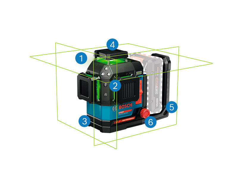 BOSCH EXPERT Linienlaser EXLL18V-120-33CG, 1 x EXBA18V-40 BOSCH EXPERT Linienlaser EXLL18V-120-33CG, 1 x EXBA18V-40