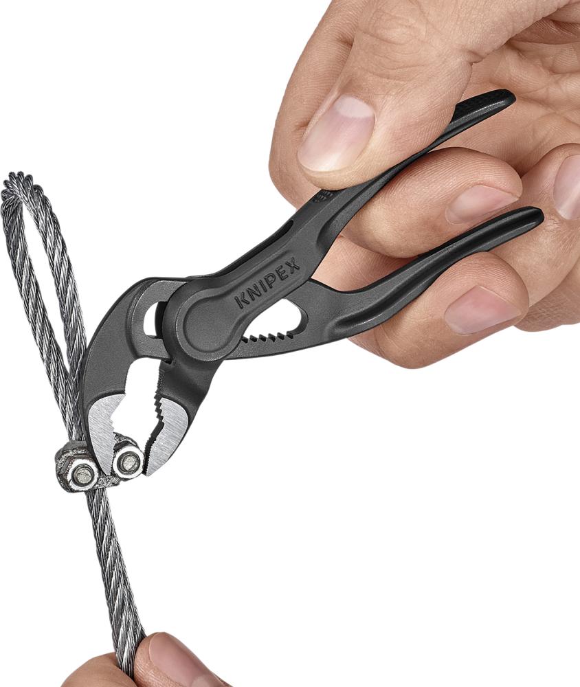 KNIPEX Cobra XS Rohr- und Wasserpumpenzange grau atramentiert 100 mm