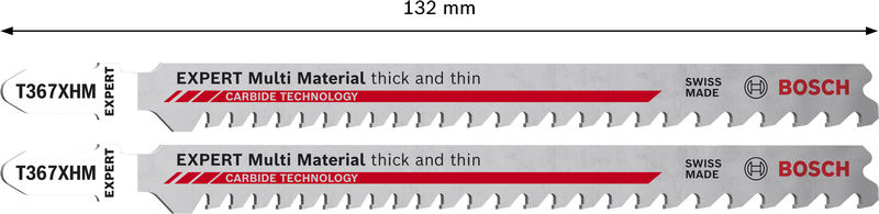 BOSCH EXPERT Multi Material T367XHM Stichsägeblatt, 10-tlg. BOSCH EXPERT Multi Material T367XHM Stichsägeblatt, 10-tlg.