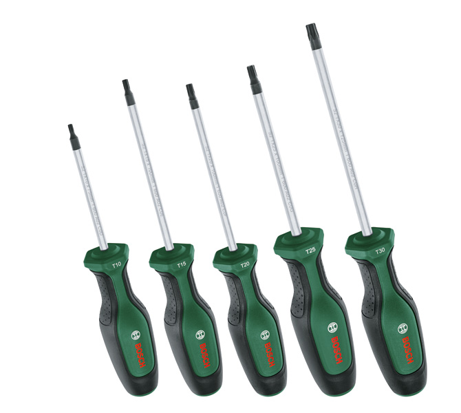 BOSCH Handwerkzeuge Torx-Schraubendreher-Set 5-tlg.