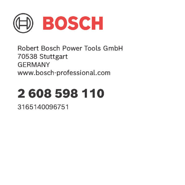 BOSCH PRO SDS plus Adapter, 220 mm, M16 BOSCH PRO SDS plus Adapter, 220 mm, M16