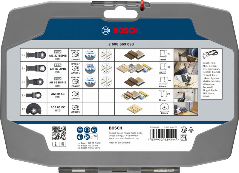 BOSCH Holz-Set, 7-tlg.