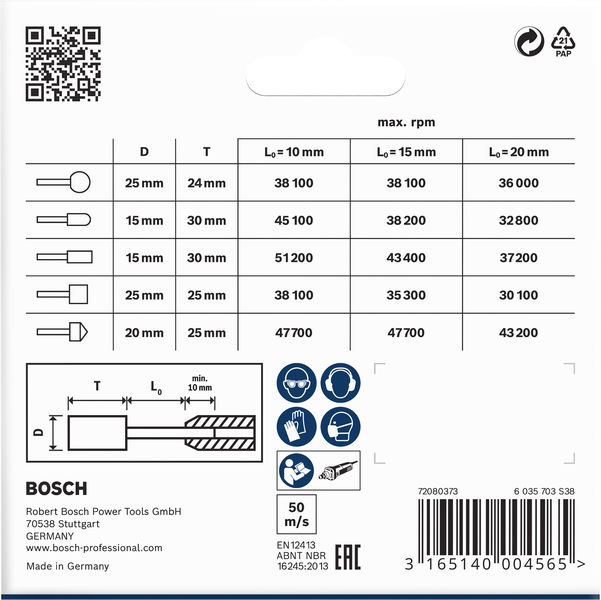 BOSCH PRO Steel Schleifstiftset 5-tlg. BOSCH PRO Steel Schleifstiftset 5-tlg.