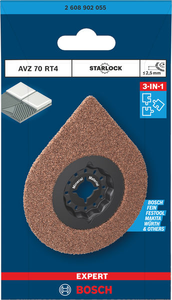 BOSCH EXPERT AVZ 70 RT4 3 max Fugenentfernungsplatte, Ø 70 mm BOSCH EXPERT AVZ 70 RT4 3 max Fugenentfernungsplatte, Ø 70 mm