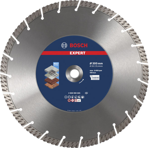 BOSCH EXPERT Multi Material Diamanttrennscheibe, 300x20/25,40 mm BOSCH EXPERT Multi Material Diamanttrennscheibe, 300x20/25,40 mm