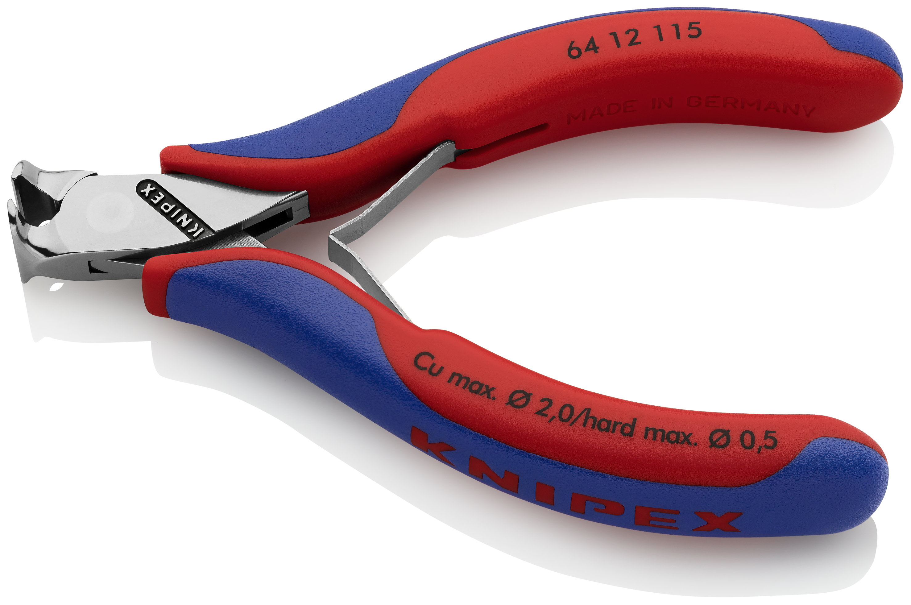 KNIPEX KNIPEX 64 12 115 Elektronik-Vornschneider 115 mm mit Mehrkomponenten-Hüllen spiegelpoliert KNIPEX KNIPEX 64 12 115 Elektronik-Vornschneider 115 mm mit Mehrkomponenten-Hüllen spiegelpoliert