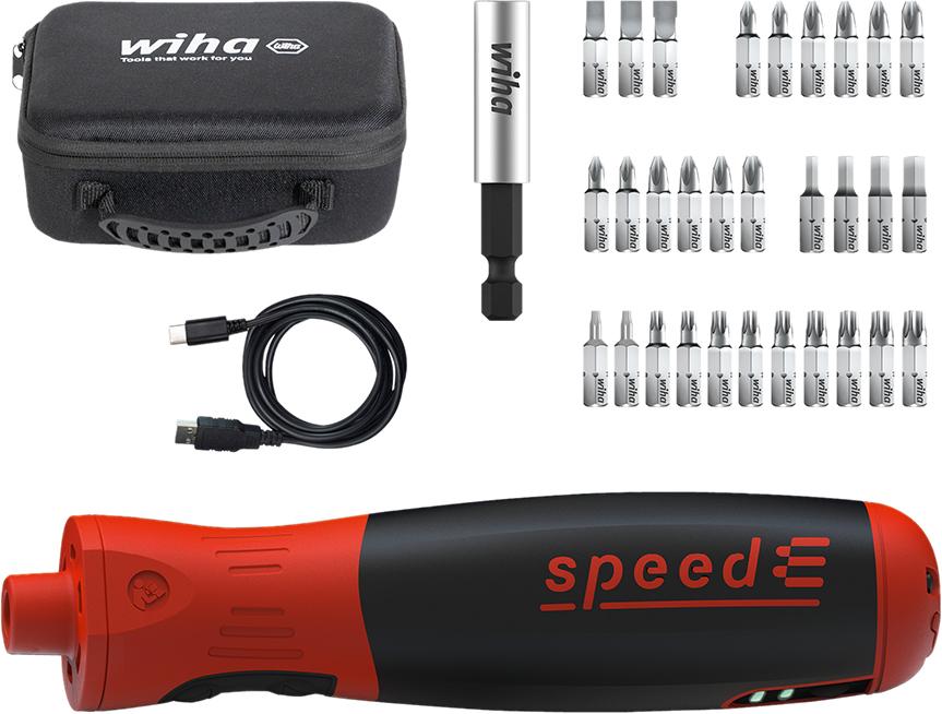 WIHA E-Schraubendreher speedE PocketDrive mit Bitbox und Tasche WIHA E-Schraubendreher speedE PocketDrive mit Bitbox und Tasche