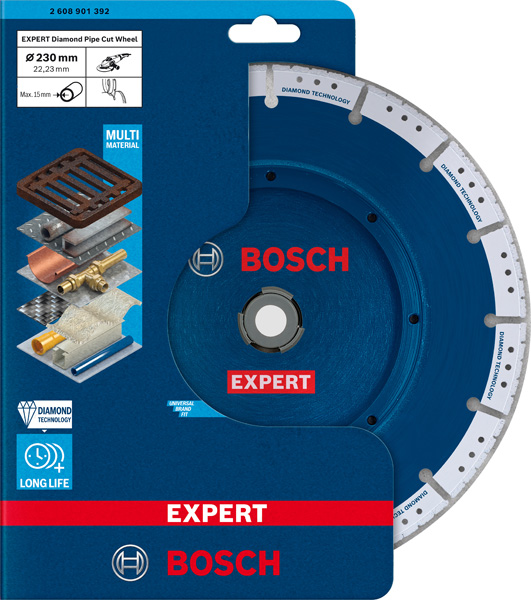 BOSCH EXPERT Diamant Pipe Cut Trennscheibe, 230x22,32 mm