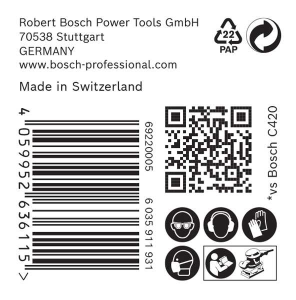 BOSCH EXPERT C470 Schleifblatt, 80x133mm, K60, 8 Löcher, 50-tlg. BOSCH EXPERT C470 Schleifblatt, 80x133mm, K60, 8 Löcher, 50-tlg.