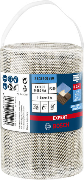 BOSCH EXPERT M480 Schleifnetzrolle, 115x5000mm, K220