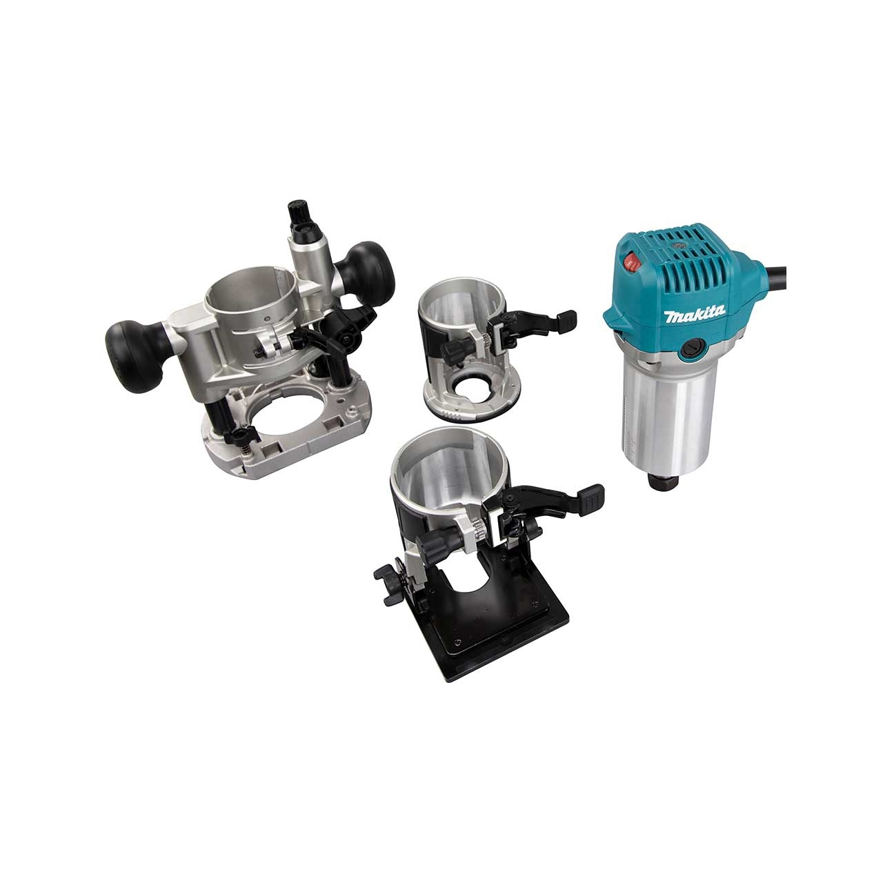 MAKITA Multifunktionsfräse RT0702CX2J 710 W inkl. Fräsmodule im MAKPAC MAKITA Multifunktionsfräse RT0702CX2J 710 W inkl. Fräsmodule im MAKPAC