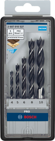 BOSCH PRO Wood Holzspiralbohrer Set. 5-tlg.