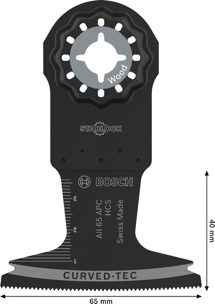 BOSCH AII 65 APC Holz Tauchsägeblatt, Starlock, 65 x 40 mm, 10-tlg.