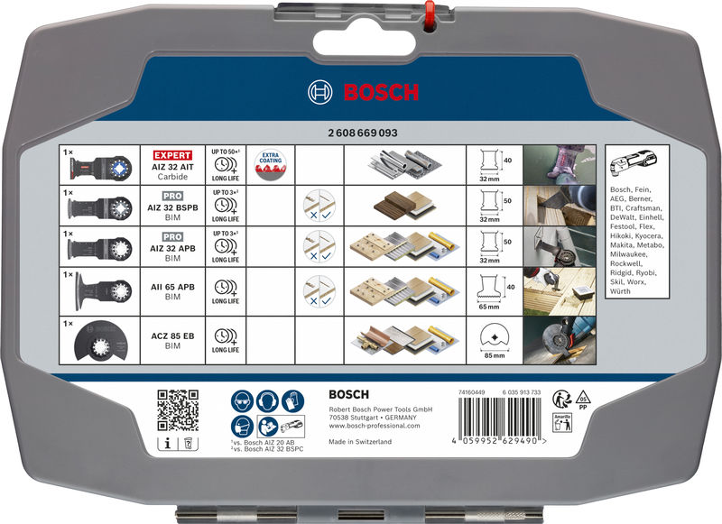 BOSCH Schneid-Set, 5-tlg.