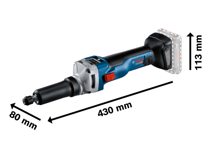 BOSCH Akku-Geradschleifer GGS 18V-10 SLC BOSCH Akku-Geradschleifer GGS 18V-10 SLC