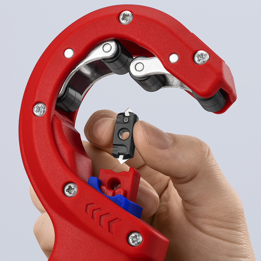 KNIPEX KNIPEX 90 23 02 BK DPT50 Rohrschneider für dickwandige Kunststoffrohre, auch kerngeschäumt Schneiden und Anfasen in einem Schritt 202 mm mit Kunststoff überzogen KNIPEX KNIPEX 90 23 02 BK DPT50 Rohrschneider für dickwandige Kunststoffrohre, auch kerngeschäumt Schneiden und Anfasen in einem Schritt 202 mm mit Kunststoff überzogen