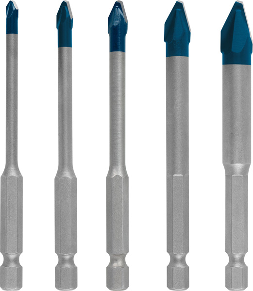 BOSCH EXPERT HEX-9 Hard Ceramic Bohrer-Set, 4/5/6/8/10 x 90 mm, 5-tlg