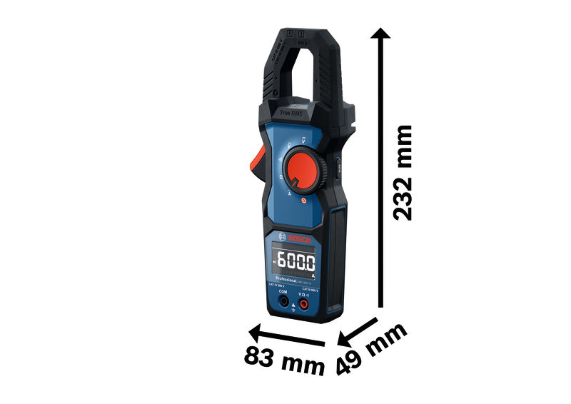 BOSCH Strommesszange GMC 600-15 mit MH 1