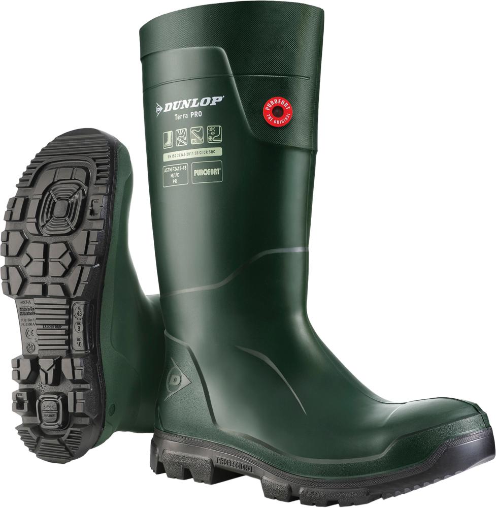 DUNLOP PUROFORT TerraPRO S5 SRC, Grün, Gr. 47 DUNLOP DUNLOP PUROFORT TerraPRO S5 SRC, Grün, Gr. 47 DUNLOP