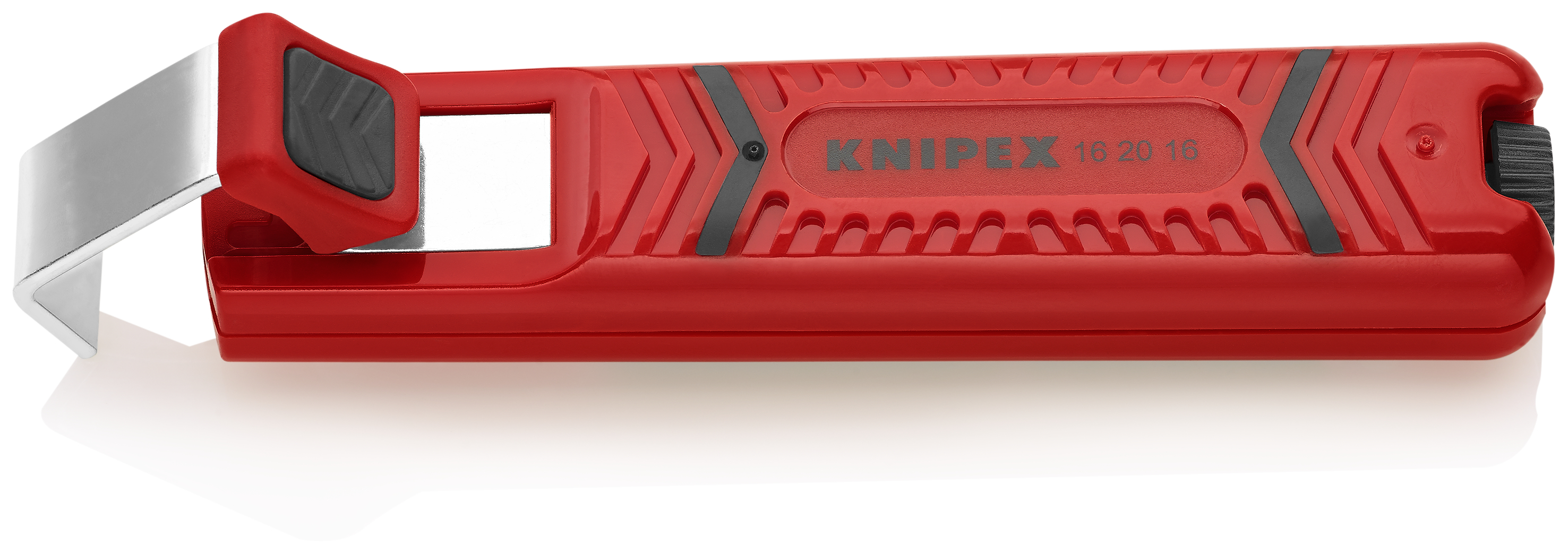 KNIPEX KNIPEX 16 20 16 SB Abmantelungswerkzeug mit Schleppklinge 130 mm schlagfestes Kunststoffgehäuse