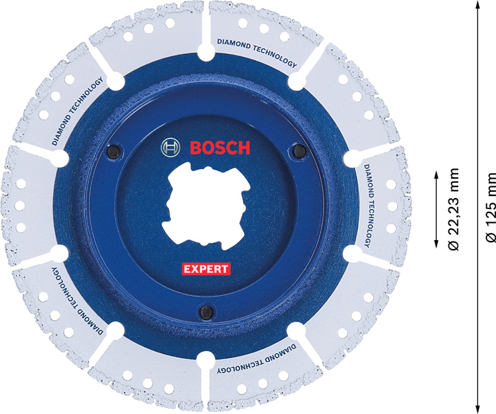 BOSCH EXPERT Diamant Pipe Cut Trennscheibe, X-LOCK, 125x22,23 mm