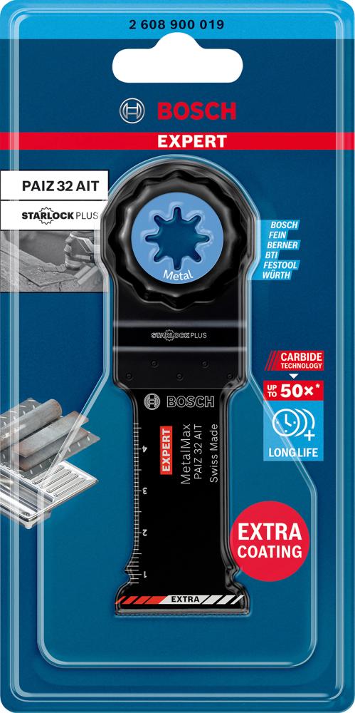 BOSCH EXPERT MetalMax PAIZ 32 AIT Tauchsägeblatt für Multifunktionswerkzeuge, 50x32 mm BOSCH EXPERT MetalMax PAIZ 32 AIT Tauchsägeblatt für Multifunktionswerkzeuge, 50x32 mm