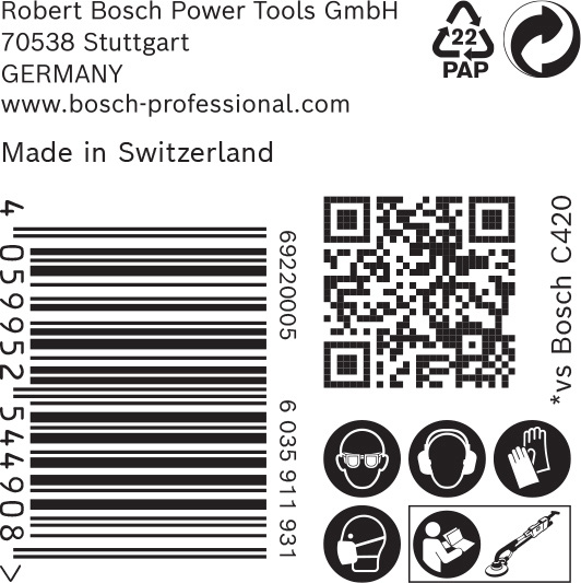 BOSCH EXPERT C470 Schleifp. mit 19 Löchern für Trockenbauschl., 225 mm, K 180, 25 Stk.