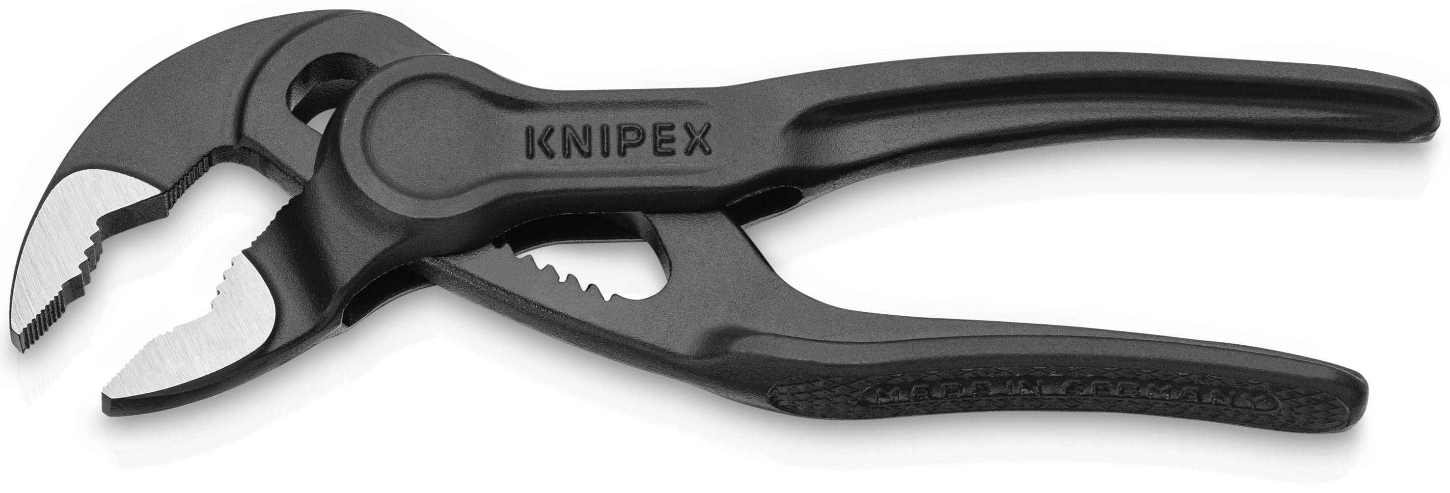 KNIPEX KNIPEX 87 00 100 BK Cobra® XS Rohr- und Wasserpumpenzange 100 mm grau atramentiert aufgeprägte, raue Oberfläche poliert