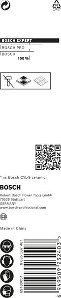 BOSCH EXPERT HEX-9 Hard Ceramic Bohrer, 4x90 mm BOSCH EXPERT HEX-9 Hard Ceramic Bohrer, 4x90 mm