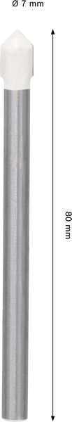 BOSCH CYL-9 Soft Ceramic Bohrer, 7 x 80 mm