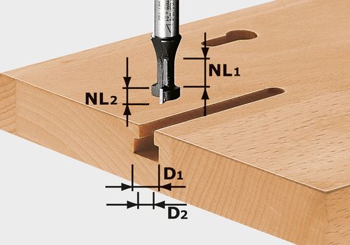 FESTOOL T-Nutfräser HW S8 D10,5/NL13