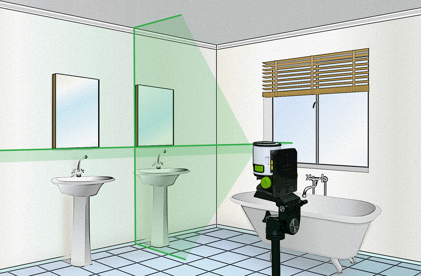 LASERLINER EasyCross-Laser Green Set