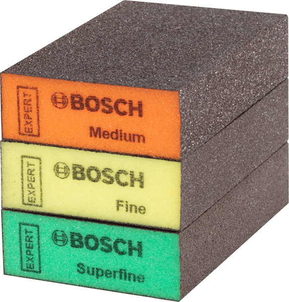 BOSCH EXPERT S471 Standard Schleifblock Set, mittel, fein, super fein, 3-tlg. BOSCH EXPERT S471 Standard Schleifblock Set, mittel, fein, super fein, 3-tlg.