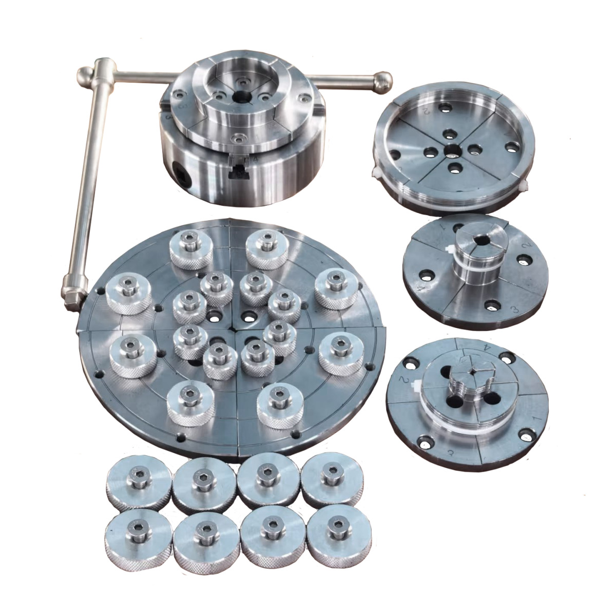 STÜRMER Vier-Backenfutter Holzkraft M33 x 3,5, Ø95mm Premium-Set, mit Ablaufsicherung