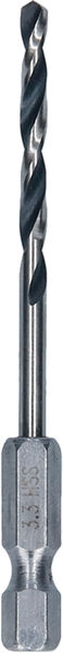BOSCH Metal HSS Spiralbohrer, 3,3 x 36 x 75 mm, HEX 1/4“ Schaft BOSCH Metal HSS Spiralbohrer, 3,3 x 36 x 75 mm, HEX 1/4“ Schaft