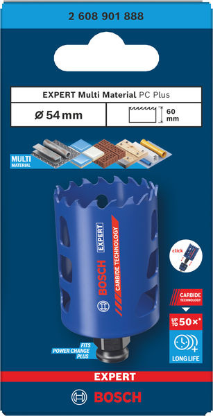 BOSCH EXPERT Multi Material Power Change Plus-Lochsäge, 54 x 60 mm BOSCH EXPERT Multi Material Power Change Plus-Lochsäge, 54 x 60 mm