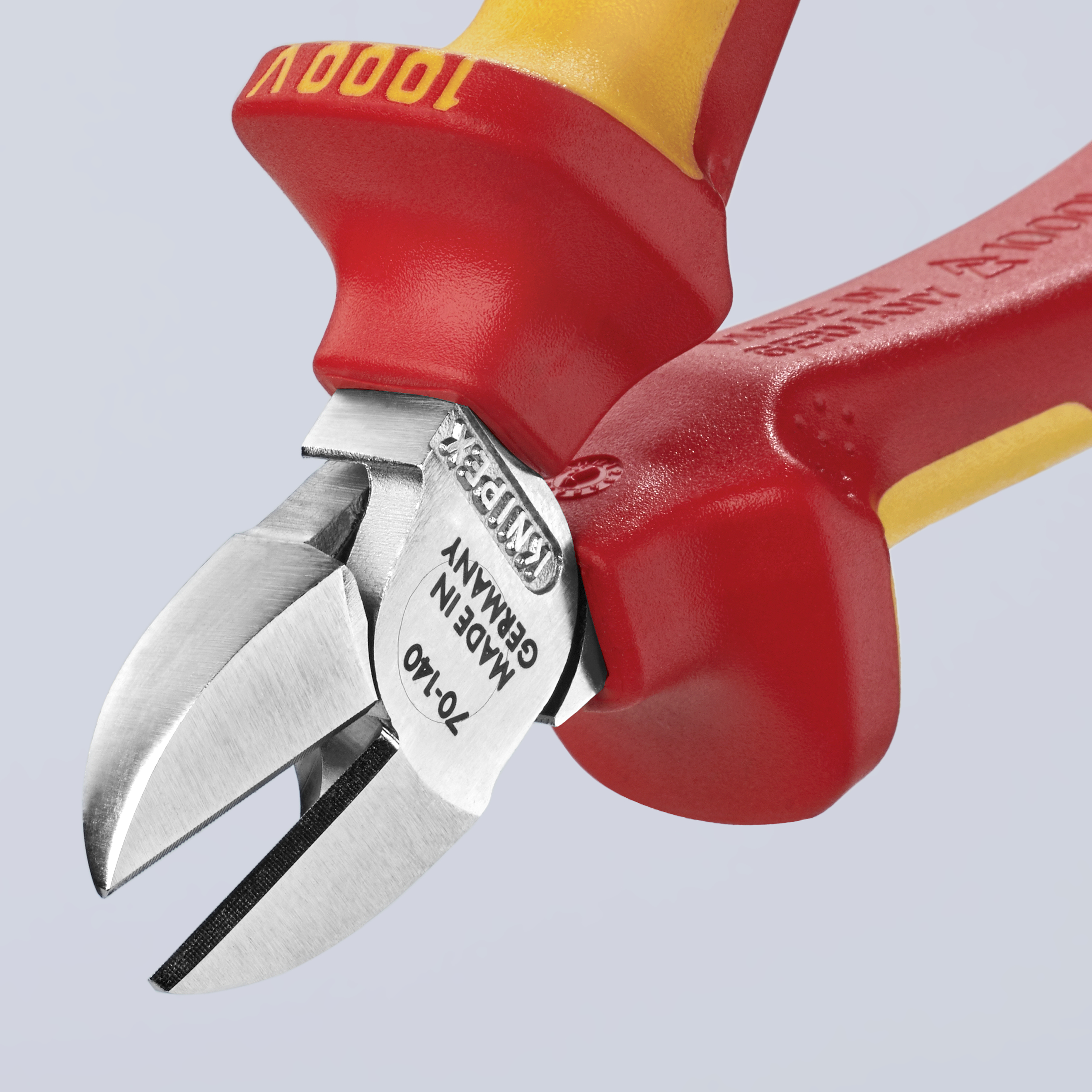 KNIPEX Seitenschneider VDE mit Mehrkomponenten-Griffen 140mm KNIPEX