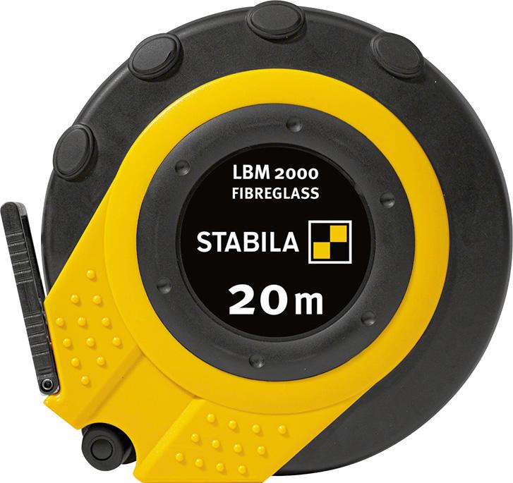 STABILA Kapselbandmaß LBM 2000 FIBREGLASS, 20 m, Glasfaserband, metrische Skala STABILA Kapselbandmaß LBM 2000 FIBREGLASS, 20 m, Glasfaserband, metrische Skala