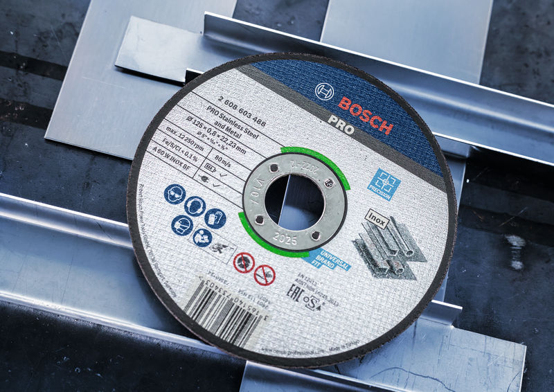 BOSCH PRO Stainless Steel and Metal Trennscheibe, 115 x 0,8 x 22,23 mm BOSCH PRO Stainless Steel and Metal Trennscheibe, 115 x 0,8 x 22,23 mm