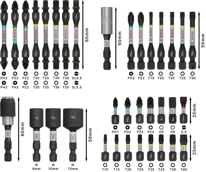 BOSCH PRO Impact Schrauberbit Set, 35-tlg.