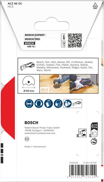 BOSCH ACZ 85 EC Holz Segmentsägeblatt, Starlock, 85 mm