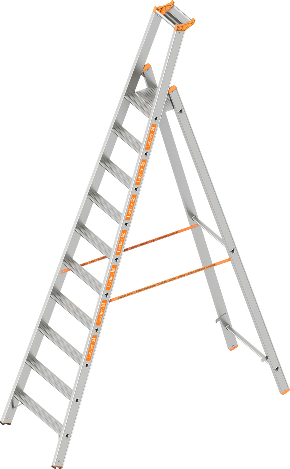 LAYHER Stufenstehleiter einseitig begehbar TOPIC 1064 LAYHER Stufenstehleiter einseitig begehbar TOPIC 1064