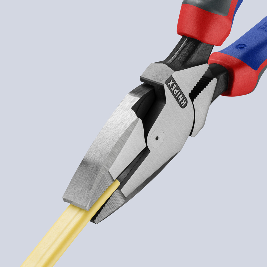 KNIPEX KNIPEX 09 02 240 Kraft-Kombizange "Lineman's Pliers" amerikanisches Modell 240 mm schwarz atramentiert mit Comfort-Griffen poliert