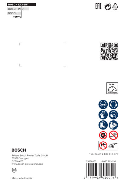 BOSCH EXPERT HardCeramic Diamanttrennscheiben, 125 x 22,23 x 1,4 x 10 mm