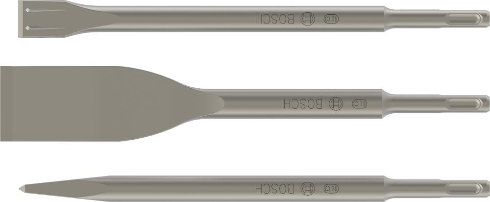 BOSCH 3-teiliges Meißelset, SDS plus, 0/20/40 mm BOSCH 3-teiliges Meißelset, SDS plus, 0/20/40 mm
