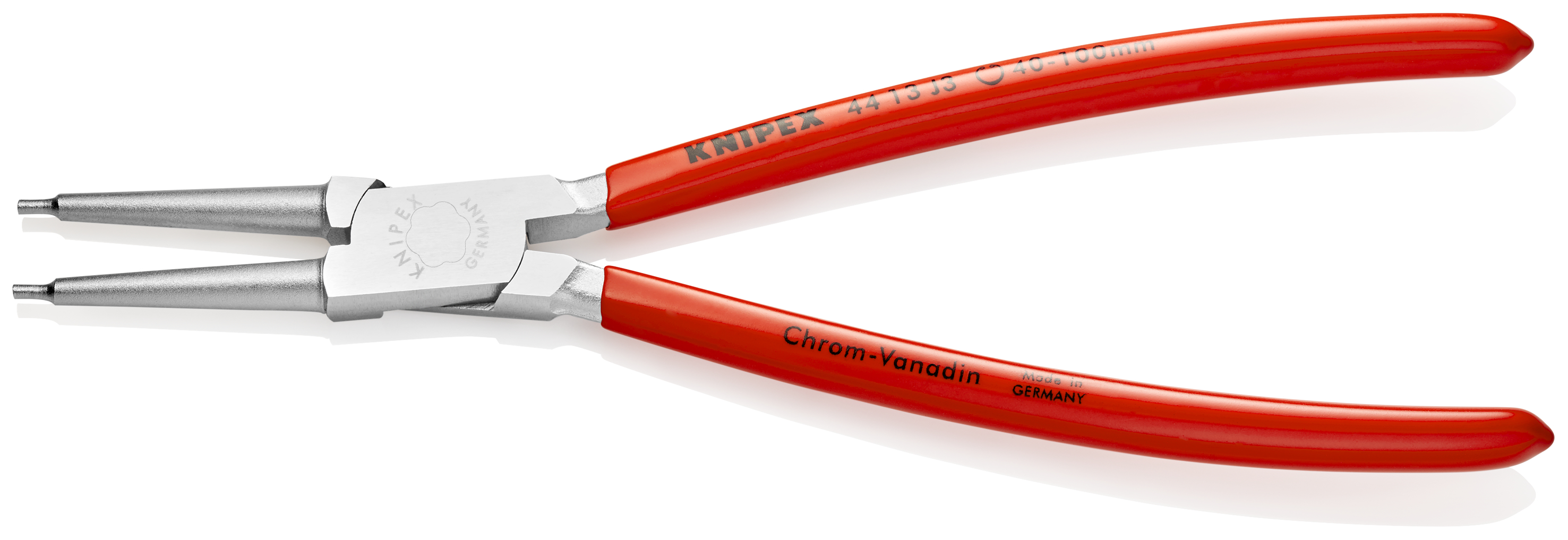 KNIPEX KNIPEX 44 13 J3 Sicherungsringzange für Innenringe in Bohrungen 225 mm verchromt mit Kunststoff überzogen