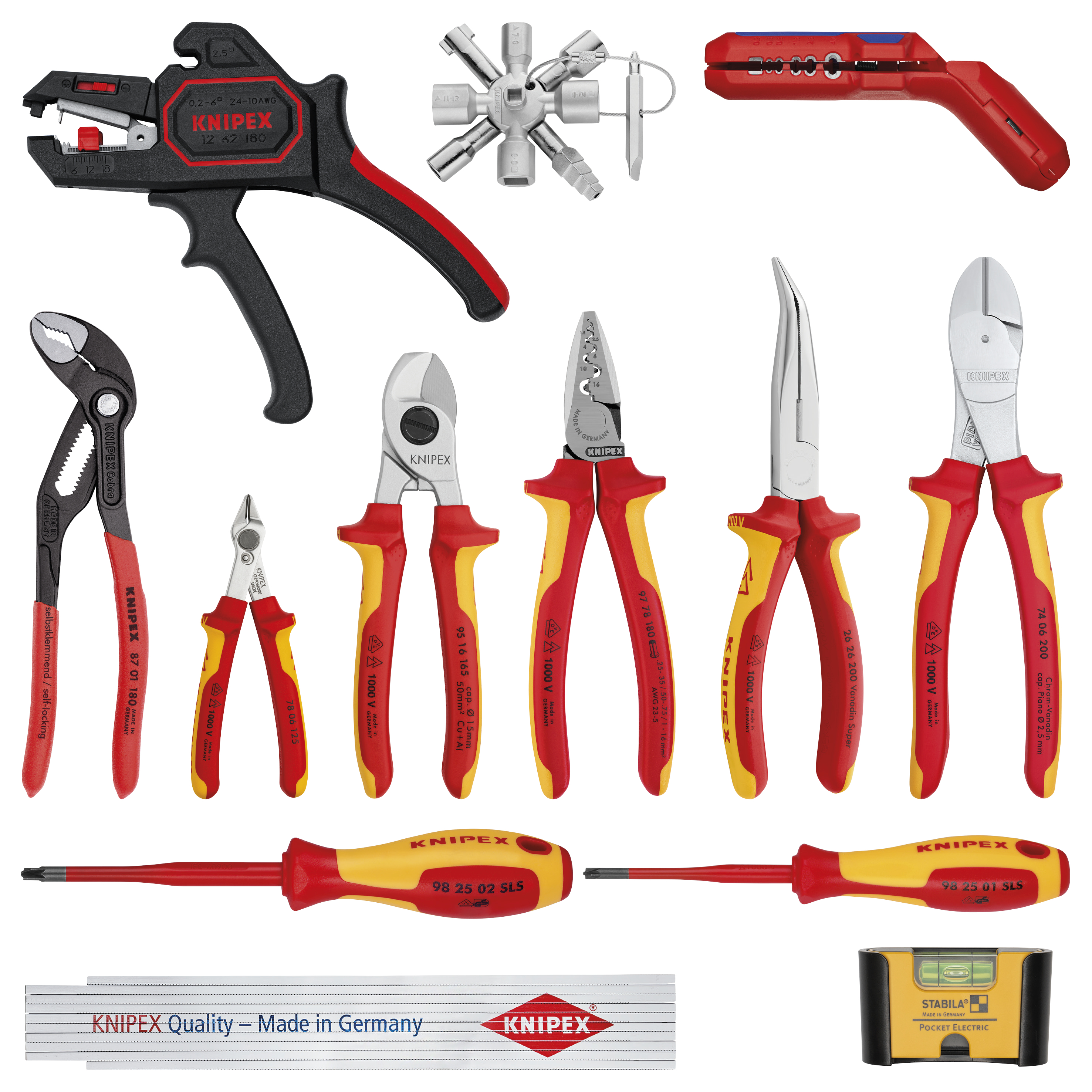 KNIPEX KNIPEX 00 20 90 V02 Erweiterungsset Elektro 2 14-teilig KNIPEX KNIPEX 00 20 90 V02 Erweiterungsset Elektro 2 14-teilig