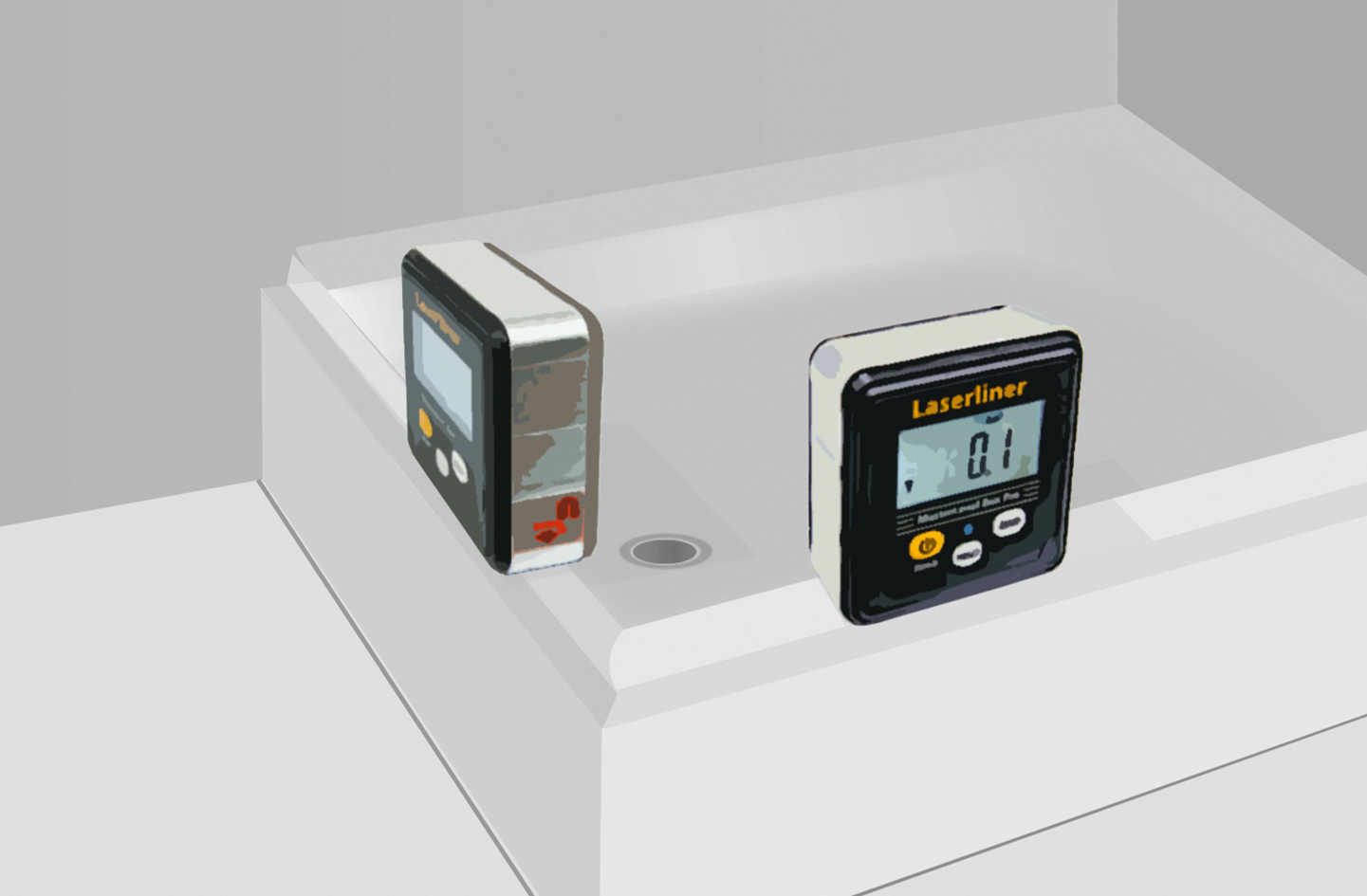 LASERLINER Digitale Elektronik-Wasserwaage MasterLevel Box Pro